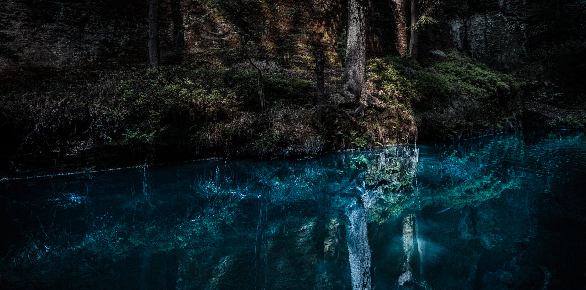 Landscape. Blue river Blue river
