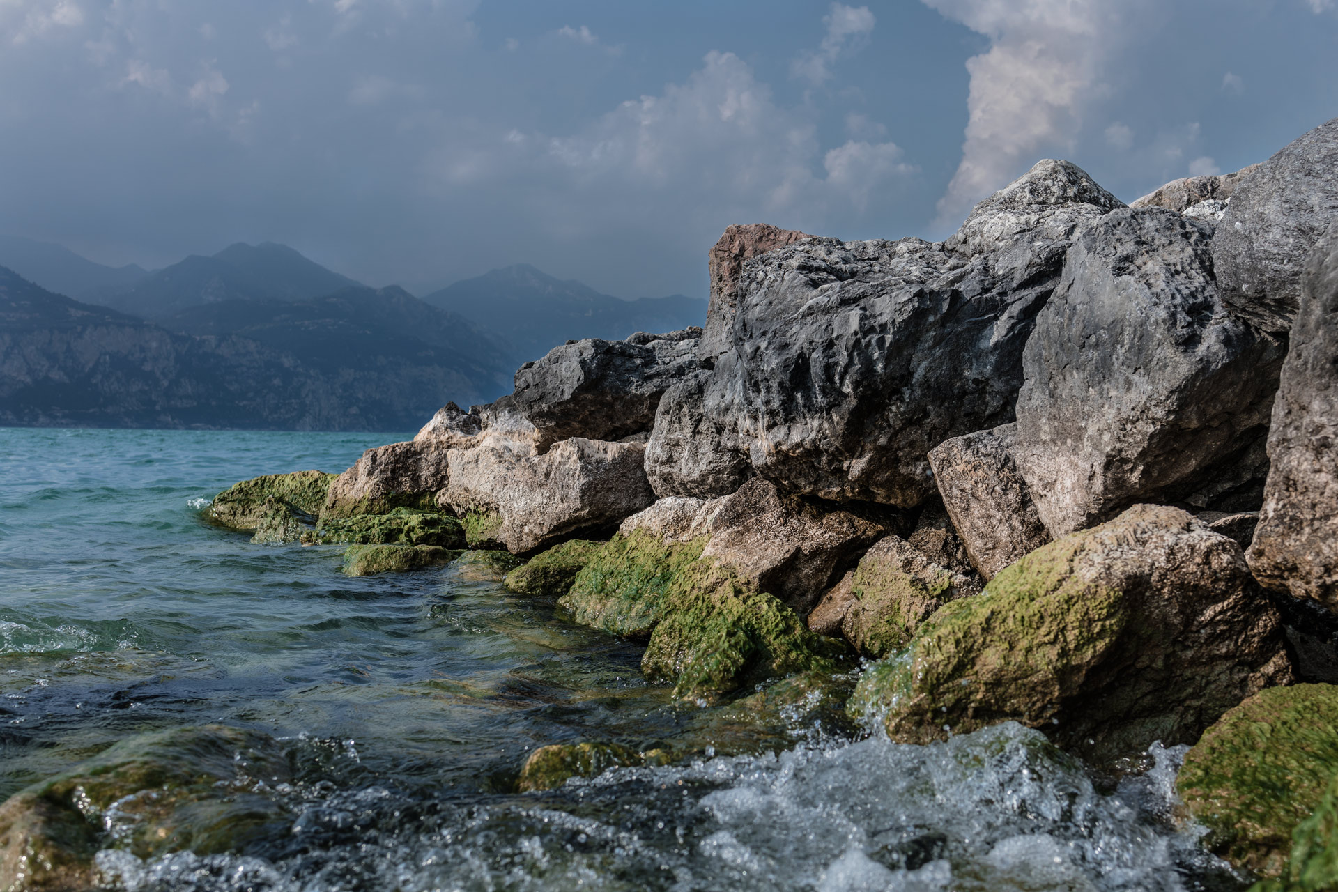 Landscape. Gray stone Gray stone